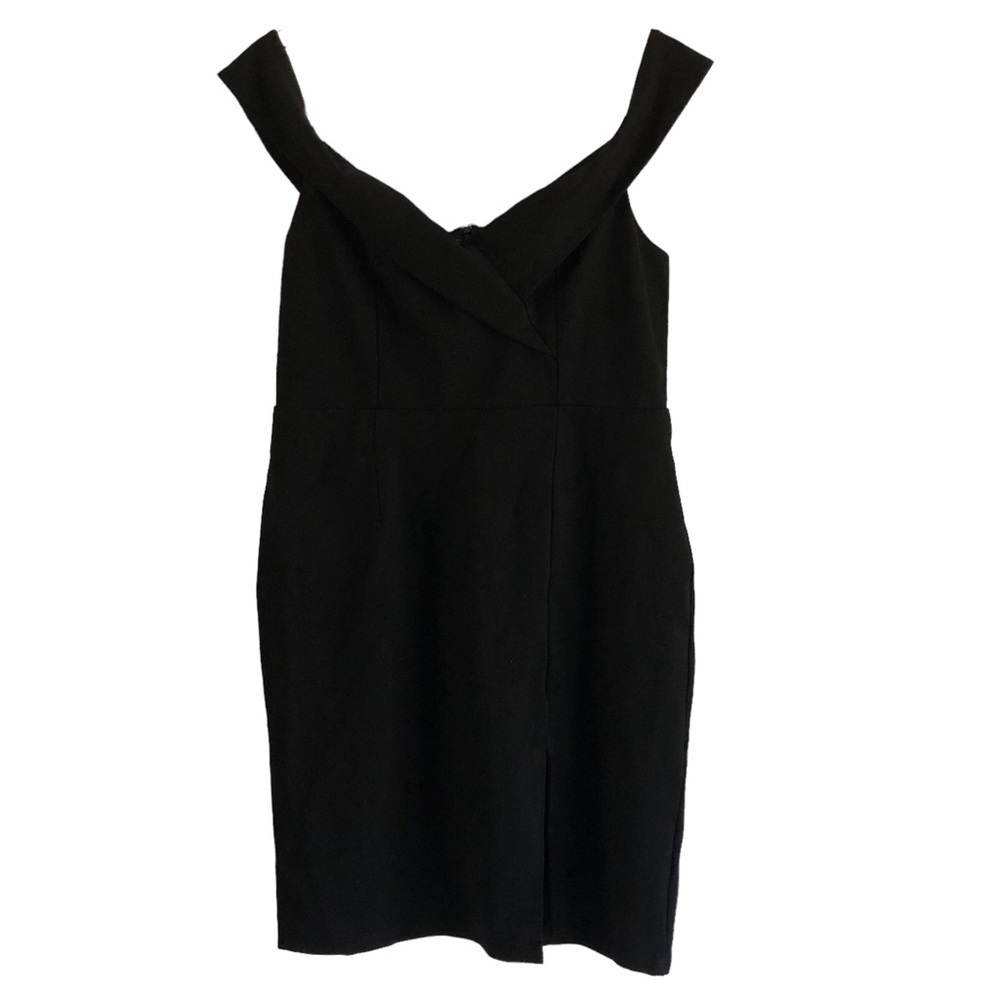 Lulus XL Black Dress Off Shoulder Mini Dress